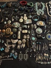 6 Pounds Vintage To Now Mostly Native Design Costume Jewelry #27