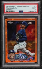 2023 Chrome Update Sapphire Edition Orange 7/25 Taj Bradley PSA 9 MINT 06bg