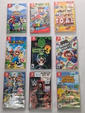 Mario Bundle Nintendo Switch Case Only Lot Of 9 No Game Manual Replacement Box