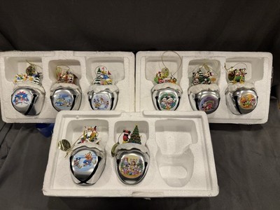 Ashton Drake Galleries Disney Silver Bell ornaments lot of 8