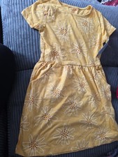 Cat  Jack Yellow Dress For 7/8 Yr Old With Pockets
