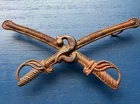 Civil War 2nd Confederate C S A Virginia Cavalry False Embroidered Badge Insi