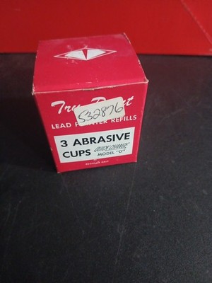Vintage NOS Tru-Point Lead Pointer Refill (6) Abrasive Cups For Model D NEW