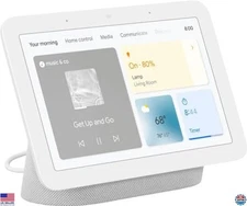 Google Nest Hub 7” Smart Display (2nd Gen) - Google Assistant - Chalk Finish