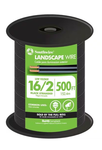500 Ft Roll 16/2 Copper Landscape Wire (Southwire) - Picture 1 of 3