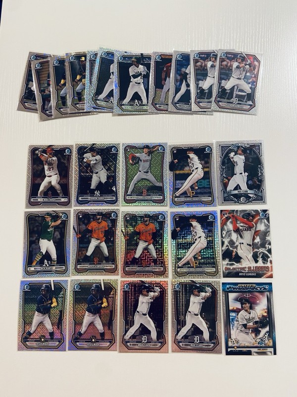 2026 Bowman Chrome Mojo Refractor Lot (26) Bubba Chandler Eldridge Rookie ++