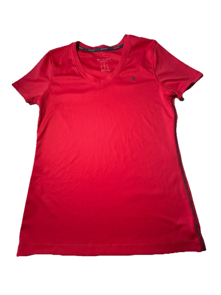CHAMPIONS , Ladies Gym TOP /workout VAPOR Top Red Size Small,stretchy,as New Con