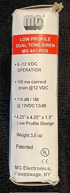 Security Alarm Siren-Low Profile, Dual Tone Alarm Siren - NEW - Image 2 of 4