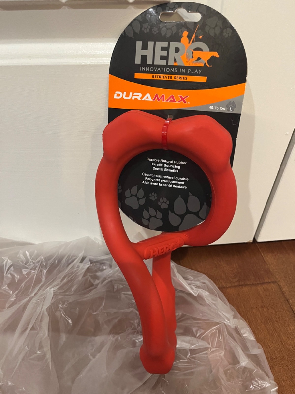 Duramax Retriever Series Rubber Tug Toy For Large 45-75 Lbs Dogs
