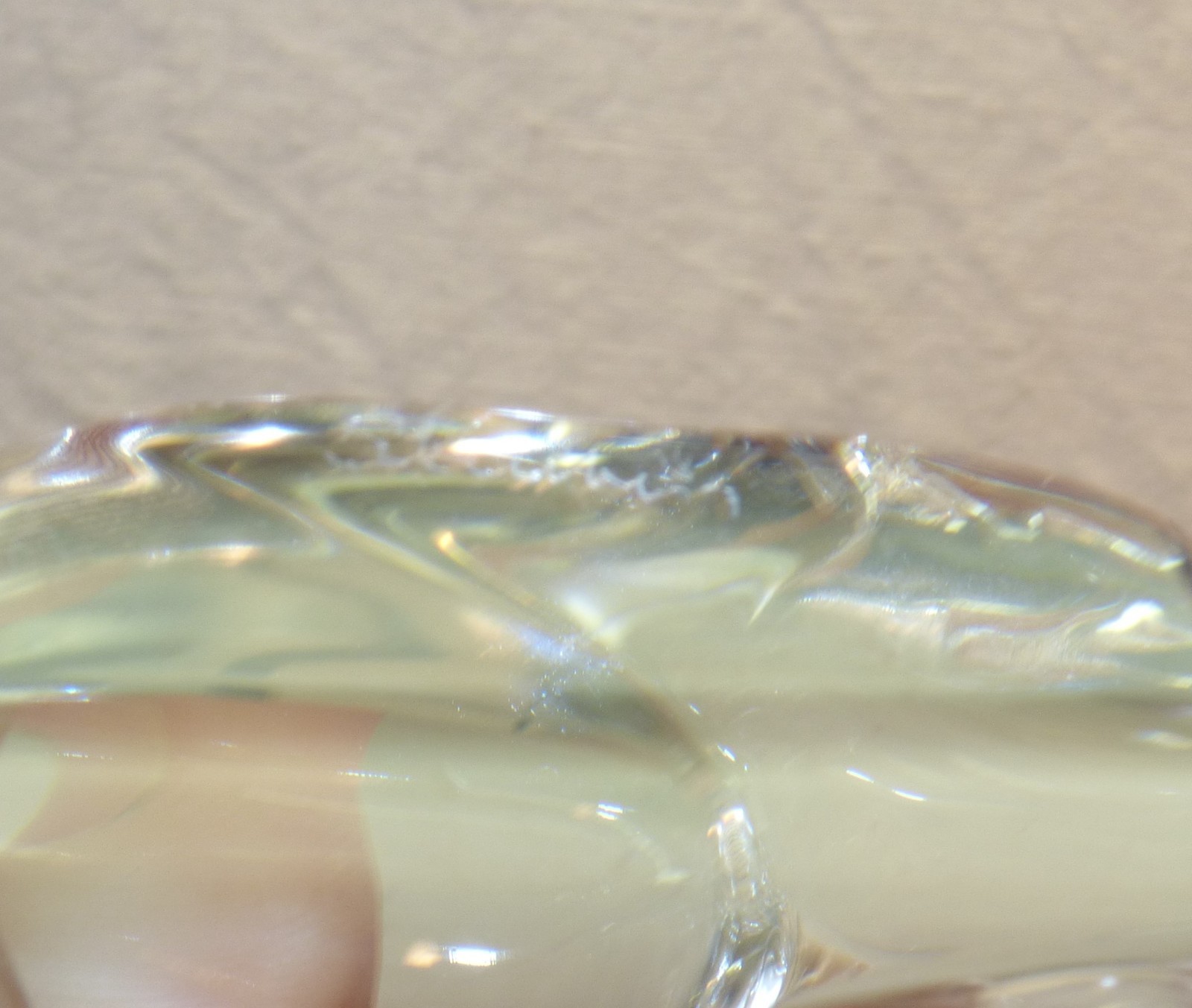 Signed STEUBEN Crystal Art Glass EAGLE Hand Cooler Paperweight Vtg Figurine