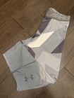 UNDER ARMOUR YOUTH BOYS COMPRESSION PANTS GRAY LARGE USED POLYESTER