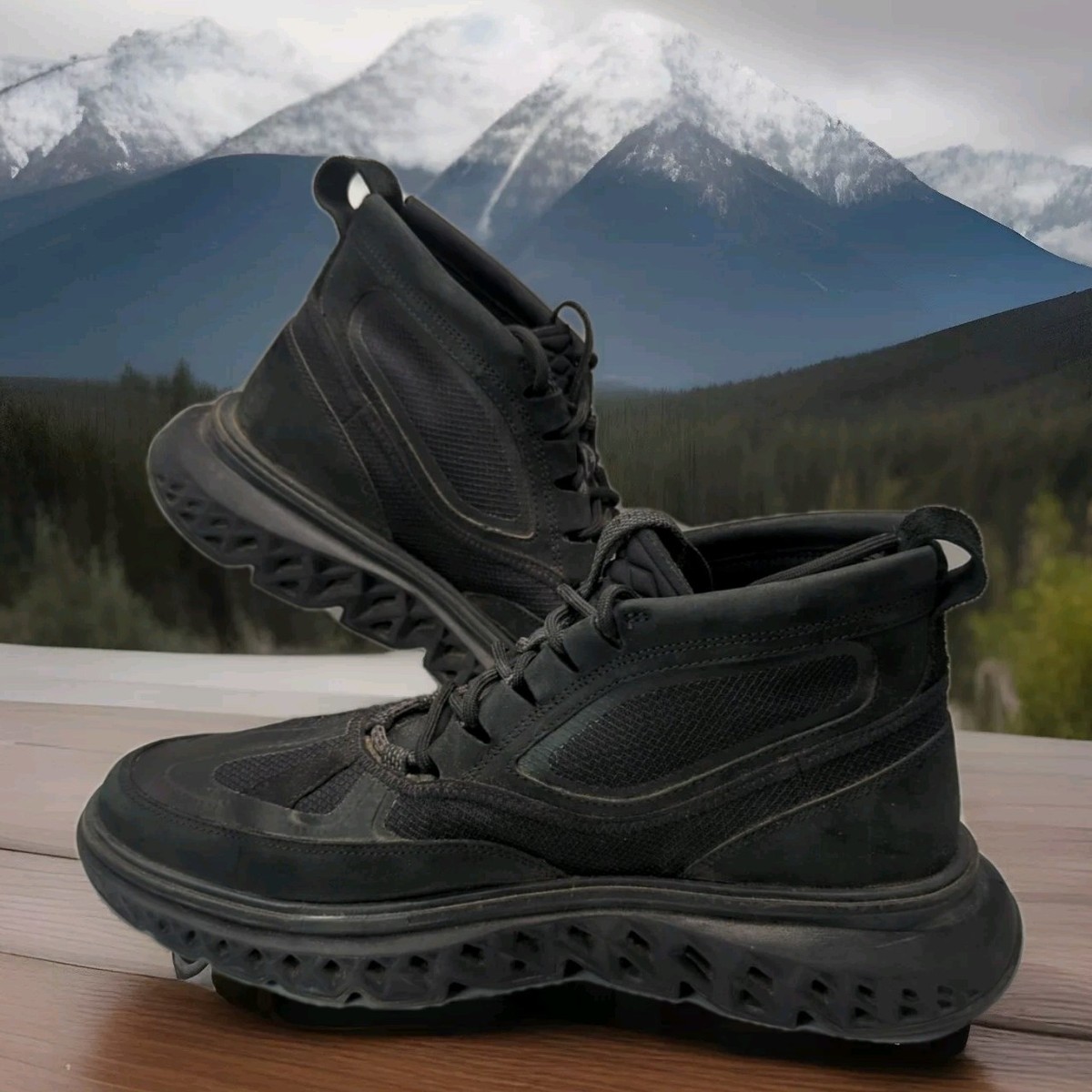 Cole Haan 5.Zerogrand Work Chukka Boots Mens 11 M 45 Black