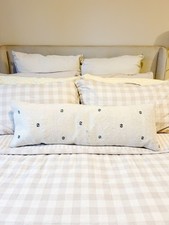 Extra Large Rustic Kilim Bolster Cushion