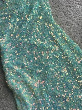 Windsor Aqua Sequin Mini Dress – Size S