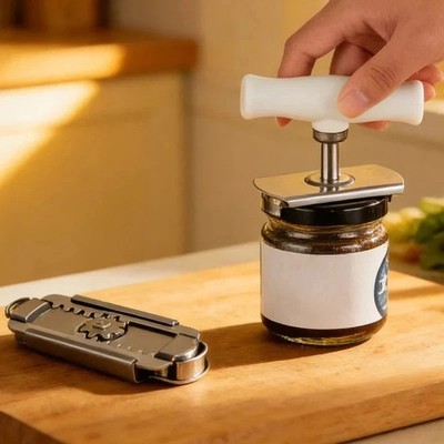 Can opener, glass lid, bottle adjustable remover, stainless steel twist-off hand