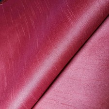 15 YARD LOT BRIGHT SALMON CORAL FAUX SILK DUPIONI FABRIC 58" DRAPERY - DRESS