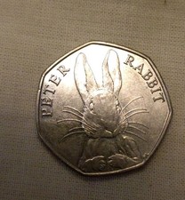 Beatrix Potter Peter Rabbit 50p Coin 2016