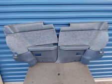 82-86 Toyota Celica Supra Rear Seat Lower Door Panel Quarter Trim Pair - Blue