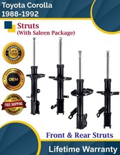 New Oe Front Rear Struts For 1988-1992 Toyota Corolla Lifetime Warranty