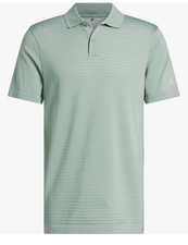 NWT adidas men Ultimate365 Tour Seamless Polo Shirt, Large, Silver Green