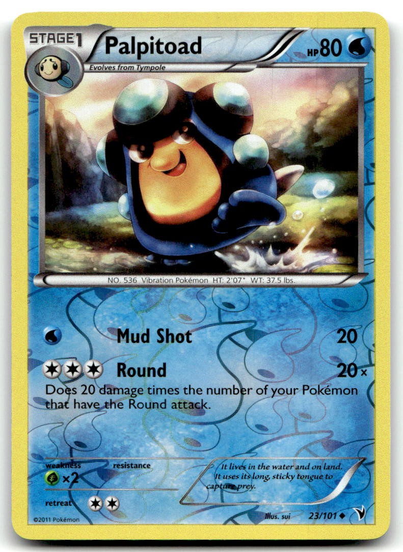 EXC-NM Reverse Holo Palpitoad #23/101 (Noble Victories)