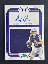 AVERY JOHNSON /49 RPA ON CARD AUTO AUTOGRAPH 2025 NATIONAL TREASURES NT RC #123