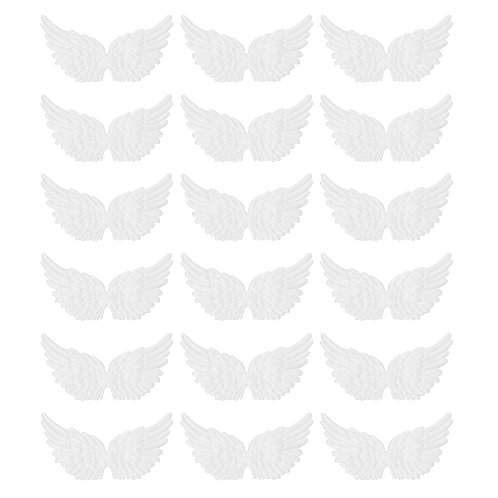 Para angel wings de 18 piezas para manualidades, alas blancas (5.3 pulgadas)