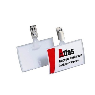DURABLE Click Fold Namensschilder mit Clip 9,0 x 5,4 cm, 25 St.