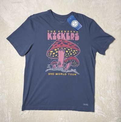 NWT Kenosha Kickers Home Alone Movie Shirt John Candy Polka Gus Polinski Blue M