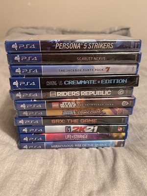 Lot Of 11 Brand New PS4 Games Sealed *READ* Lego Star Wars Jackbox Among Us