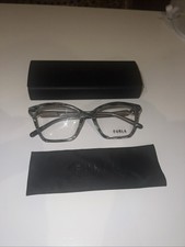 NEW FURLA VFU876 COL.06BZ GREY MARBLE GOLD AUTHENTIC EYEGLASSES 54-17