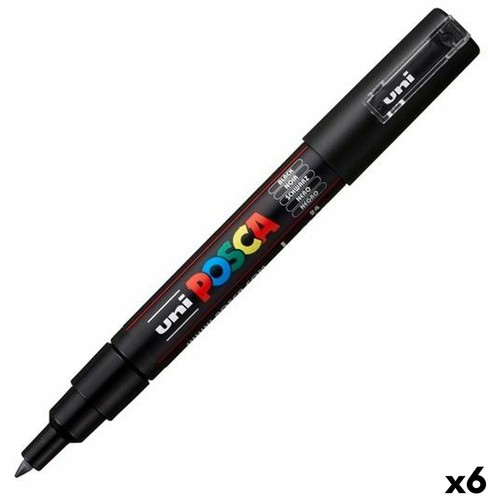 Pennarello POSCA PC-1M Nero [6 Unità] - Foto 1 di 2