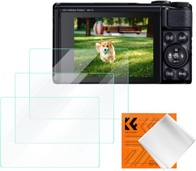 3er Pack Displayschutzfolie kompatibel mit Canon SX740 Kamera, Ultra Clear Tempered