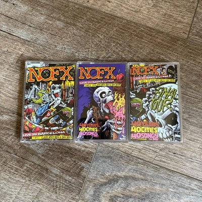 NOFX Live In Barcelona CASSETTE TAPE Boxset (3 Cassettes +