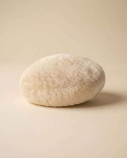 Vintage Ivory Faux Fur Pillbox Hat Mid Century Winter Hat Soft Faux Fur