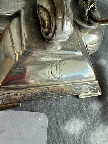 Antiguo centro de mesa Wilcox Silver Plate Co. enchapado cuádruple 0930 - Imagen 6 de 10