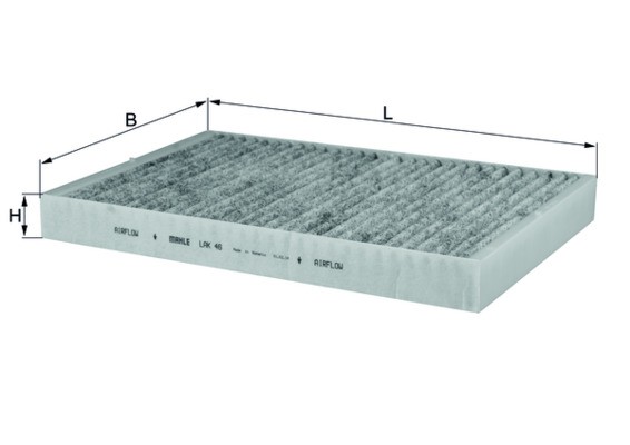 LAK 46 KNECHT FILTER, INTERIOR AIR FOR AUDI