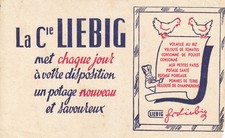 Buvard vintage potage velouté la Cie Liebig