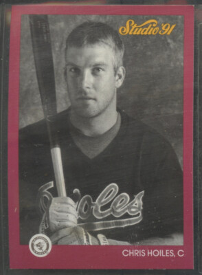 1991 Leaf Studio #4 Chris Hoiles  Baltimore Orioles