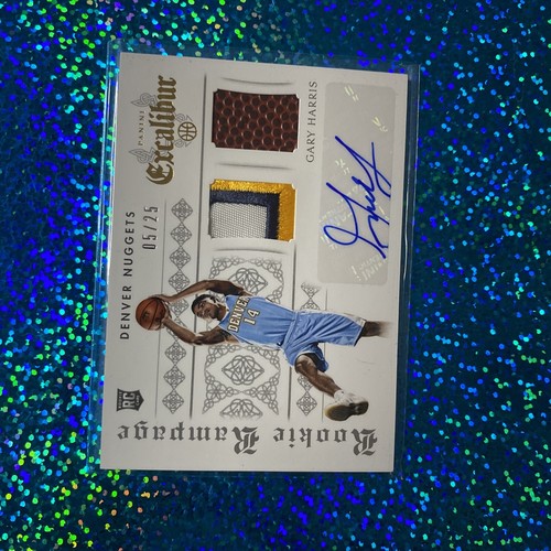 2014-15 Panini Excalibur - GARY HARRIS (RC Auto) RPA #d /25- Dual NBA - Picture 4 of 5