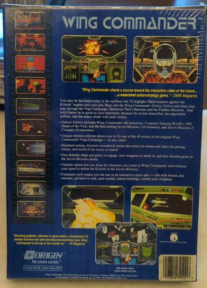 Wing Commander - Deluxe Edition (PC 1991) - Super Rare - Sealed - Image 2 of 4