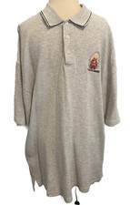 Yosemite Sam Vtg 2000 Men's L Gray Polo Shirt Warner Bros Studio Store Used