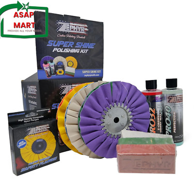 ZEPHYR Custom POLISHING Products Super Shine Polishing Kit with 8'' Polishing