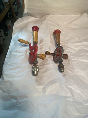2 Vintage Egg Beater Hand Drills