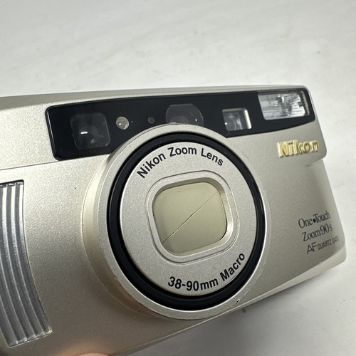 NIKON One Touch Zoom 90 S AF QD Point & Shoot Film Camera 38-90mm UNTESTED PARTS - Picture 15 of 16