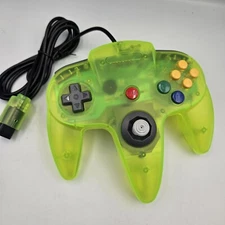 New Wired N64 Gamepad Electric Green Classic Controller XYAB Proto64 OPEN BOX