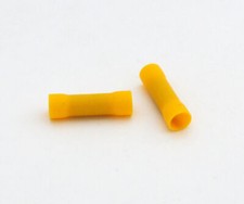 Crimp Terminals Butt Connectors AWG 12-10 ga. PVC insulated 100 pcs Yellow