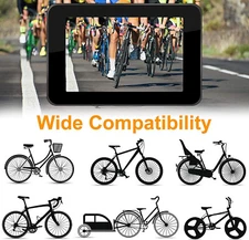 Rearview Bike Camera, Rechargeable, 1080P HD, 360° Rotation, Color Night Vision