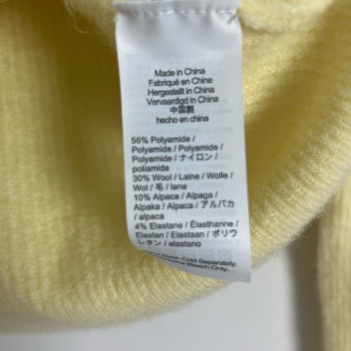 J. Crew Crewcuts Little Girls Cropped Supersoft Yarn Butter Yellow Cardigan 12 - Picture 7 of 7