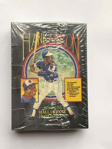 Donruss The Rookies '86 Puzzle and Cards - contains 56 cards, Hank Aaron Puzzle - Picture 2 of 4